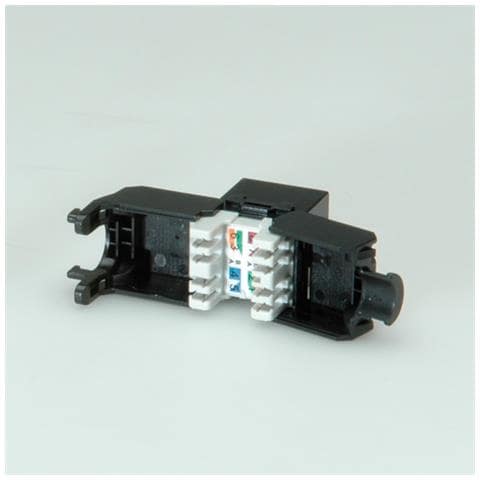 Kat. 6 Keystone, ungeschirmt, werkzeuglos, schwarz, Nero - Foto 1